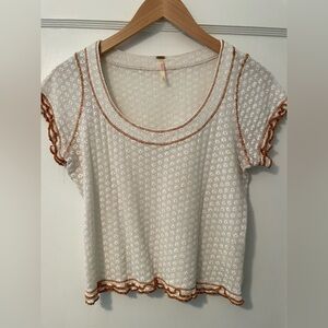 Free People Scalloped Top M